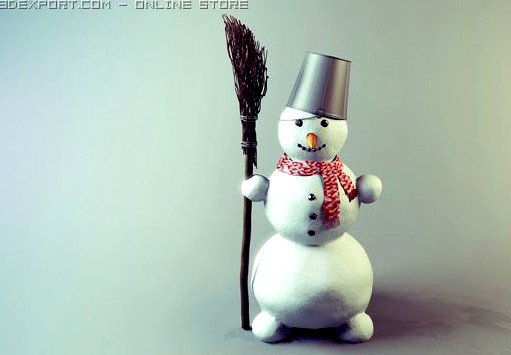 Snowman 3D Model