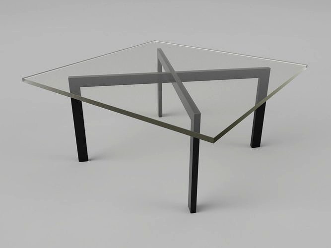 Barcelona Table parametric and mesh 3D model  | 3D