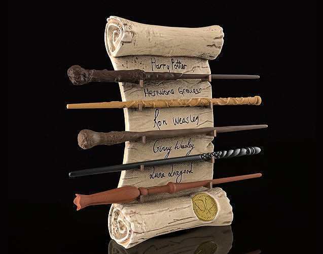 DUMBLEDORES ARMY WAND COLLECTION DISPLAY  | 3D