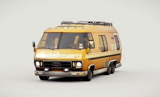 GMC Motorhome reimagined low poly | 3D