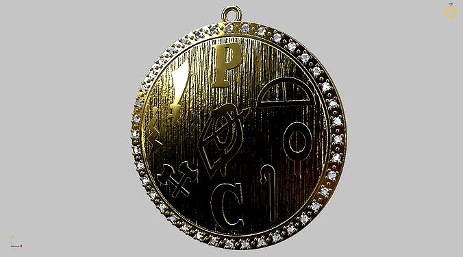 Orixas Round Pendant | 3D