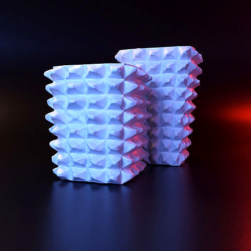 Vase cubic  | 3D