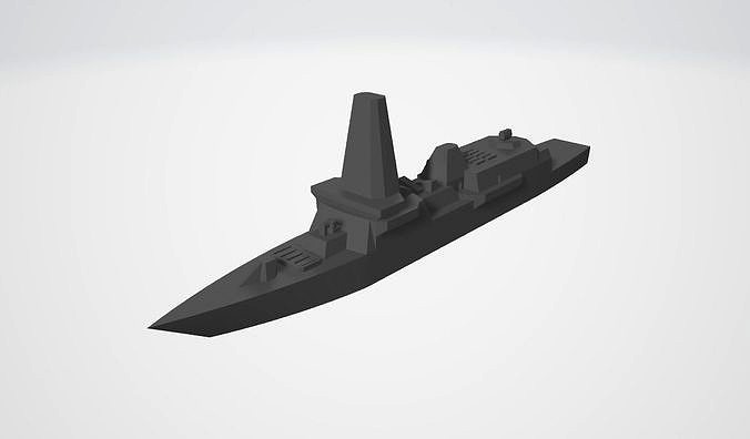 Darren class destroyer DDG | 3D