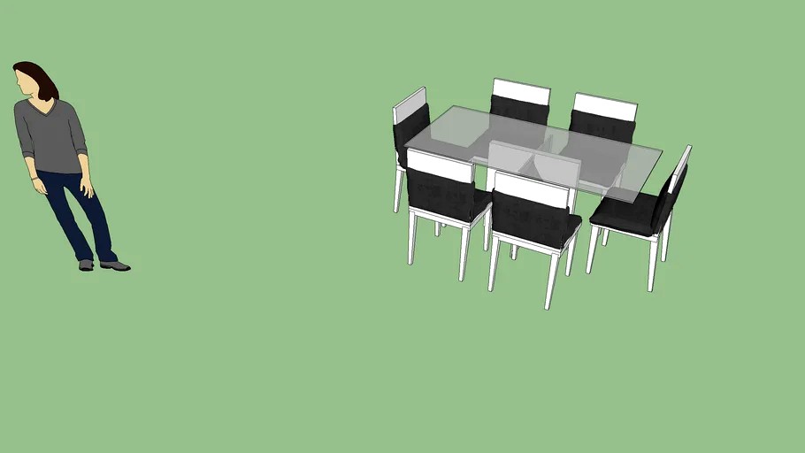 6 seater table