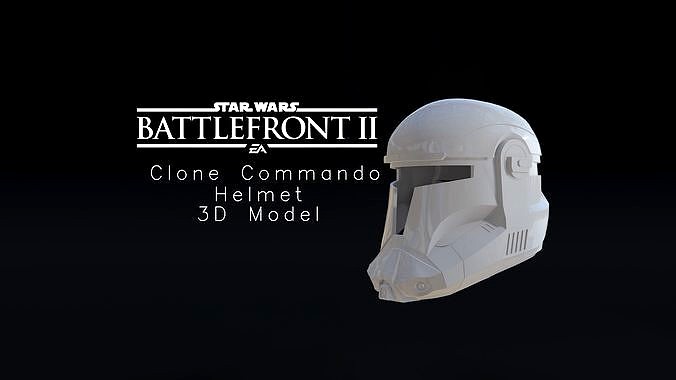 Star Wars Battlefront 2 Clone Commando Helmet 3D Model | 3D