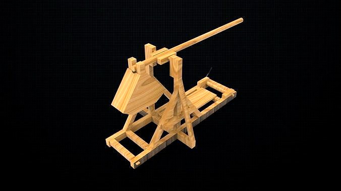 Trebuchet launcher | 3D