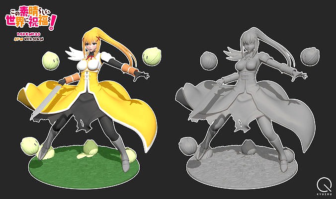 Konosuba - Darkness SFW Version | 3D