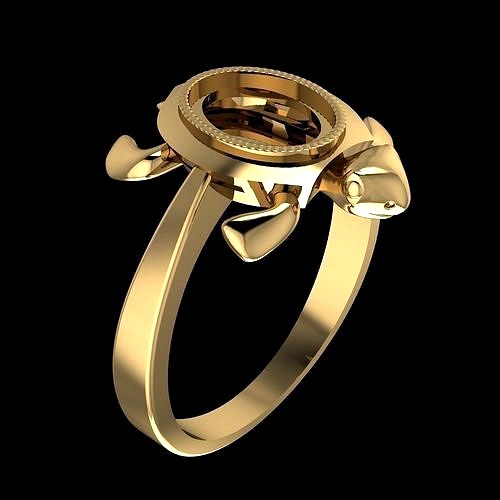 turtle ring  | 3D