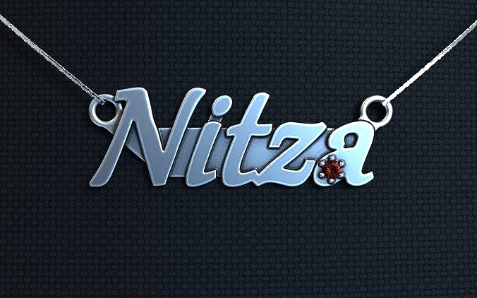 Personalized pendant Nitza | 3D