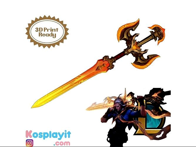 Viego Lunar Beast Sword 3D Model League of Legends | 3D