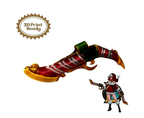 Miss Fortune Candy Cane Gun 3D Model League of Legends | 3D