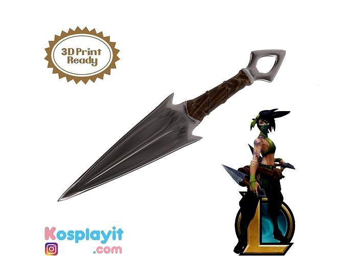 Akali Kunai 3D Model League of Legends | 3D