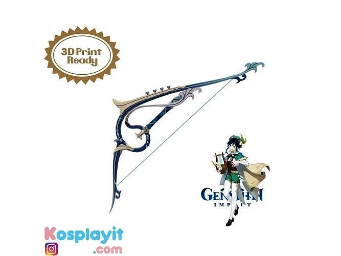 Genshin Impact - Venti Stringless Bow Digital 3D Model | 3D