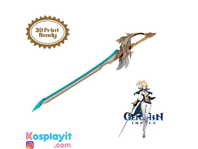Genshin Impact - Aquila Favonia 3D Model | 3D