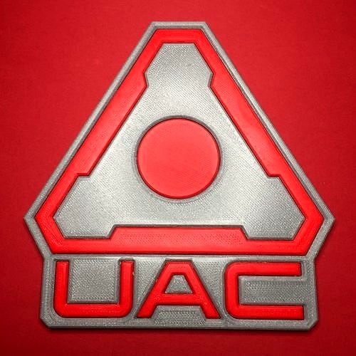 Doom UAC Logo Coaster | 3D