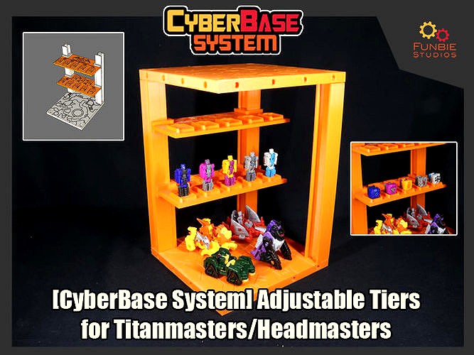 CyberBase System Tiers for Titanmasters and Headmasters | 3D