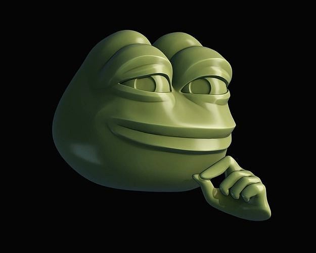 Smug Pepe - 3D Printable | 3D