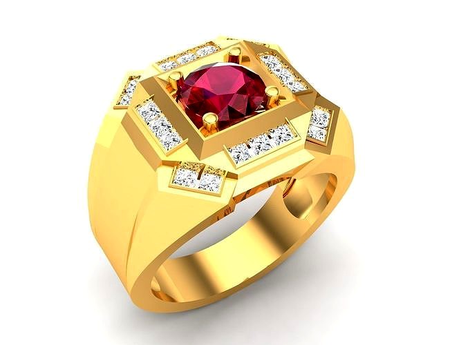 Solitaire Women Engagement Wedding Ring | 3D