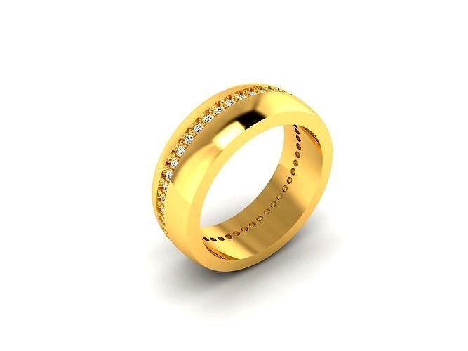 Solitaire Women Engagement Wedding Ring 3dm STL OBJ FBX Render | 3D