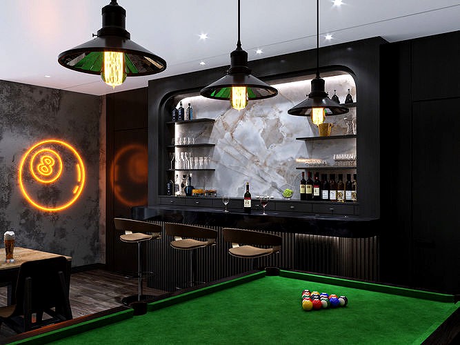 Game and bar party room