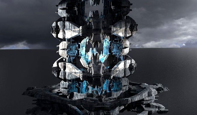 Energy towers Sci-Fi kit bash 1