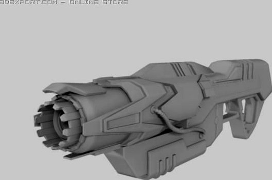 Plasma Rifle 3D Model