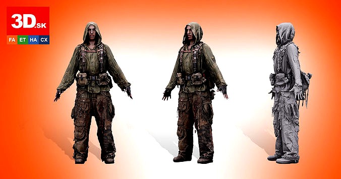 A Pose Raw Body Scan John Hopkins Postapocalyptic Suit