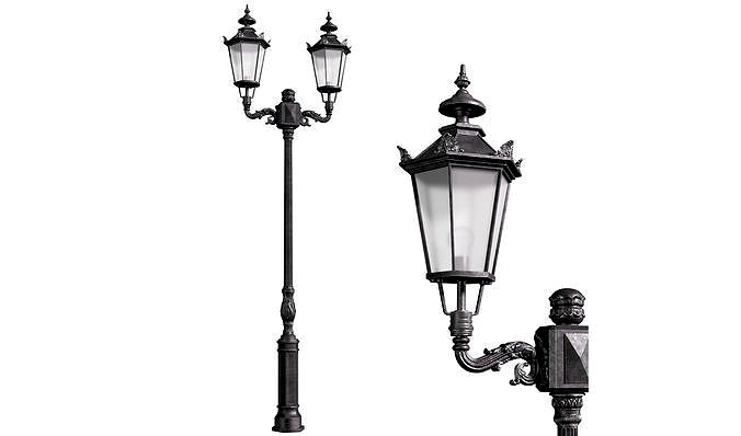 Classic street Outdoor landscape light Forged Lamp Lantern