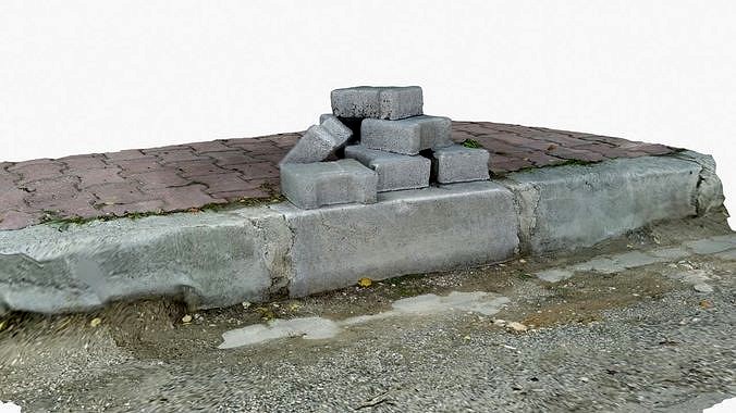 Scanned Pavement Brick Model