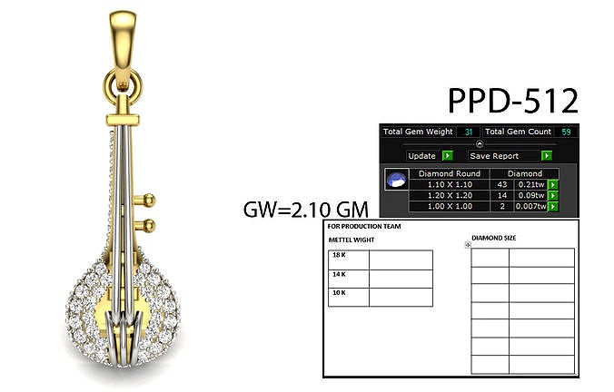 Pendant Cad 3dm File | 3D