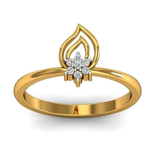 Solitaire Engagement ring | 3D
