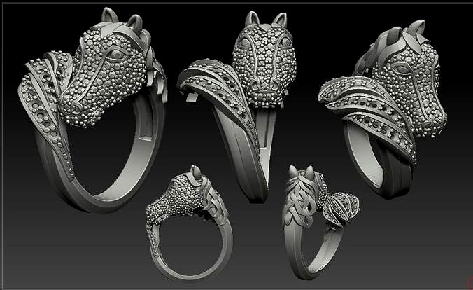 PEGASUS RING-HORSE RING- ANILLO CABALLO | 3D