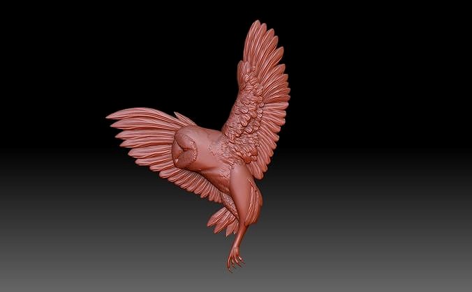 Owl in flight | 3D