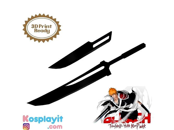 Ichigo 1000 Year Blood War Dual Swords 3D Model | 3D