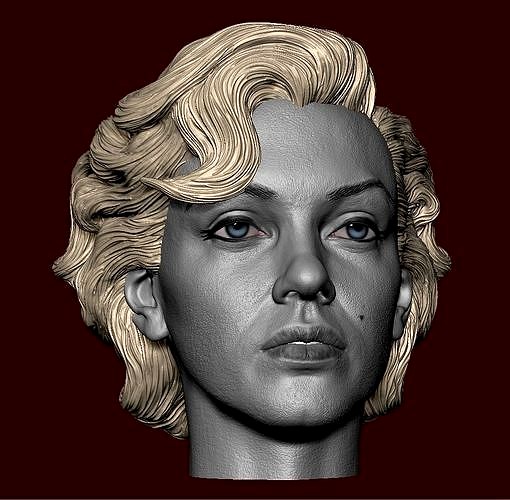 Marilyn Monroe Head | 3D