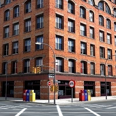 Low poly city block 26