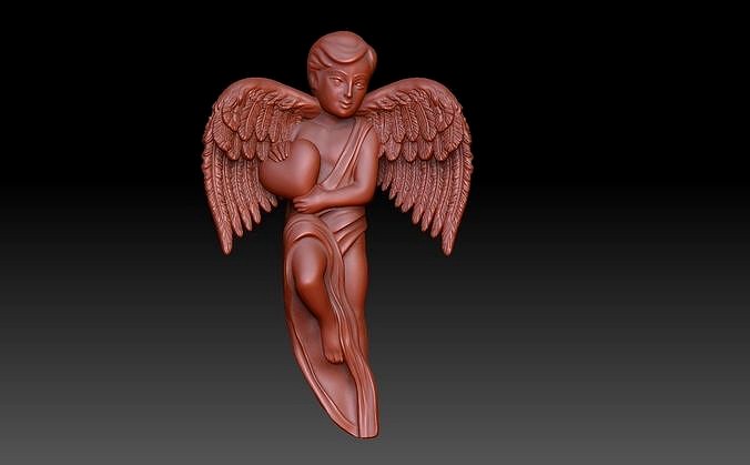 Angel with a heart | 3D