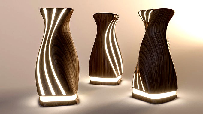 Elegant Wooden Table Light