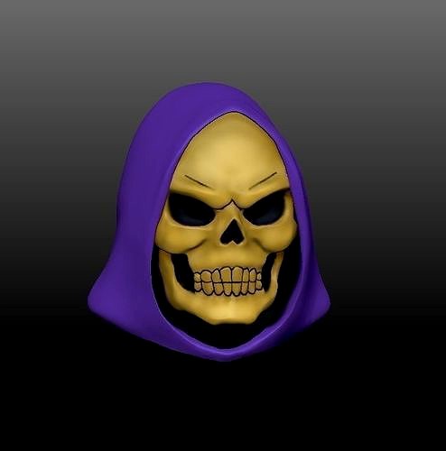 Skeletor Filmation head Maters of the Universe  | 3D