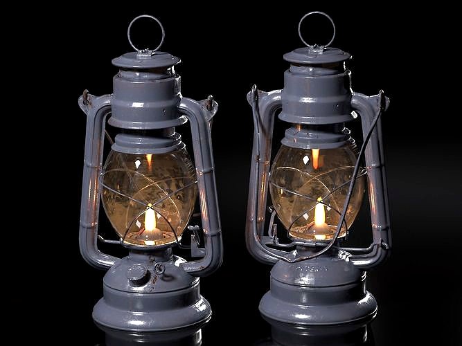 Oil Lantern Lamp Game Ready