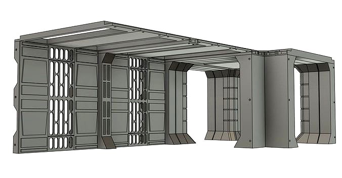 Venator Hallway Panels for One12 scale 3d printing stl files | 3D