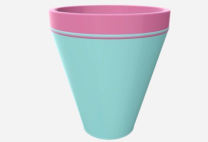 plant pot for 3D Printer pastel color garden decoration | 3D