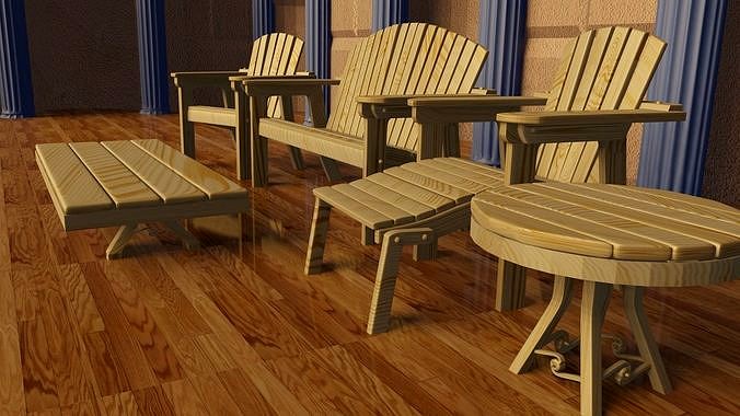 Wood Grain Patio Furniture Collection