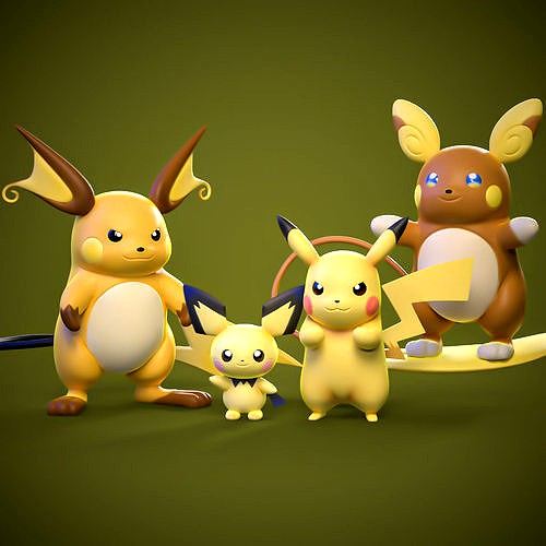 PICHU EVOLUTIONS | 3D