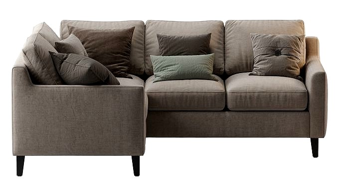 Beverly Upholstered 3-Piece Sectional Beige