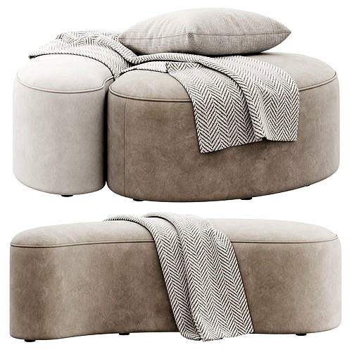 Goa Poufs by ETRO Home Interiors