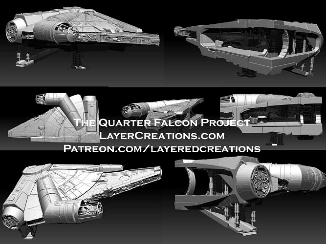 Millenium Falcon Diorama | 3D