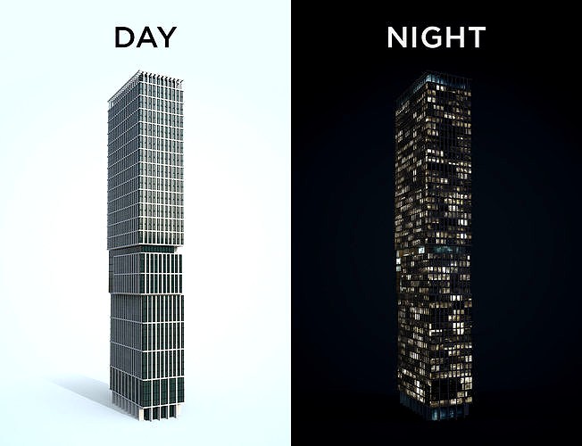 Apartment Building Day and Night