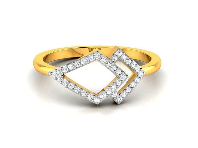 Engagement Wedding Ring 3dm STl OBJ FBX Render Details | 3D