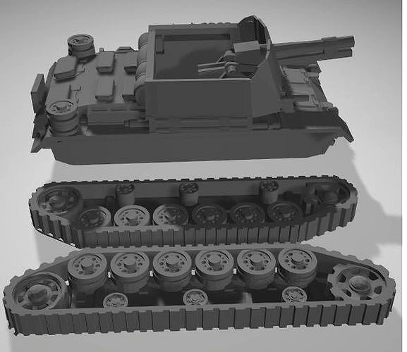 panzer III sig 105 field modification  Rare | 3D